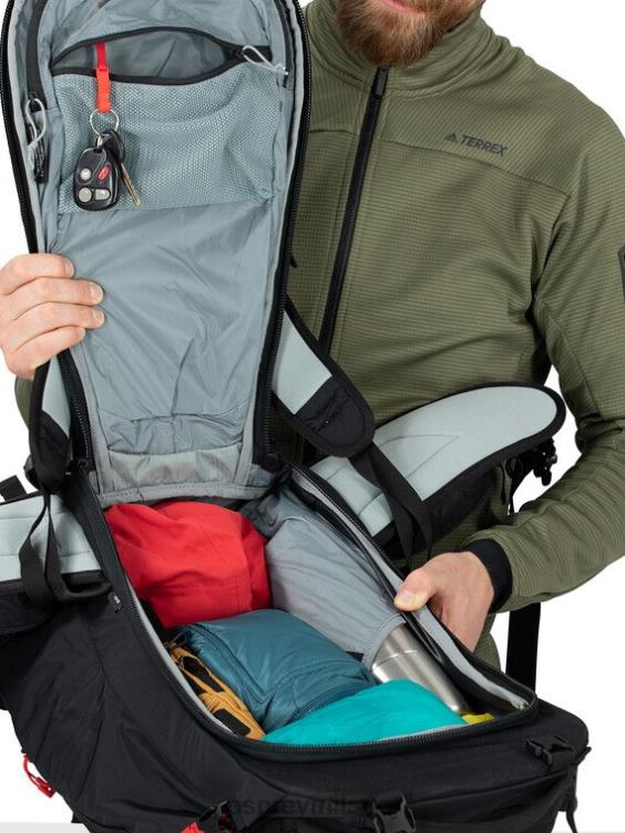 nero camera 30 sci alpinismo/snowboard Osprey unisex J82N2469 zaino