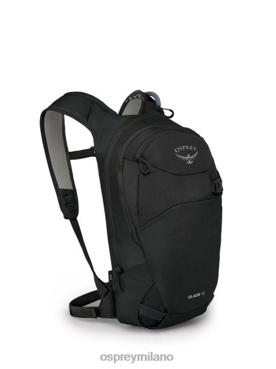 nero radura 12 sci/snowboard servito da impianti di risalita Osprey unisex J82N2460 zaino