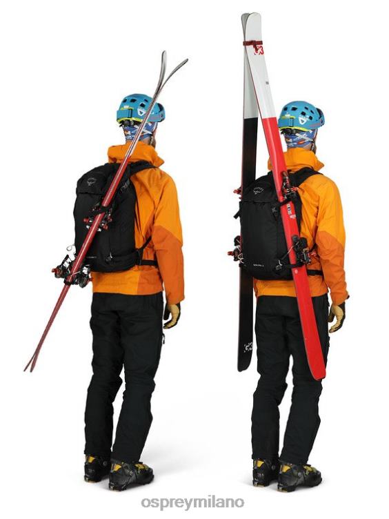 nero soelden 22 sci fuoripista e snowboard | turismo leggero Osprey uomini J82N2447 zaino