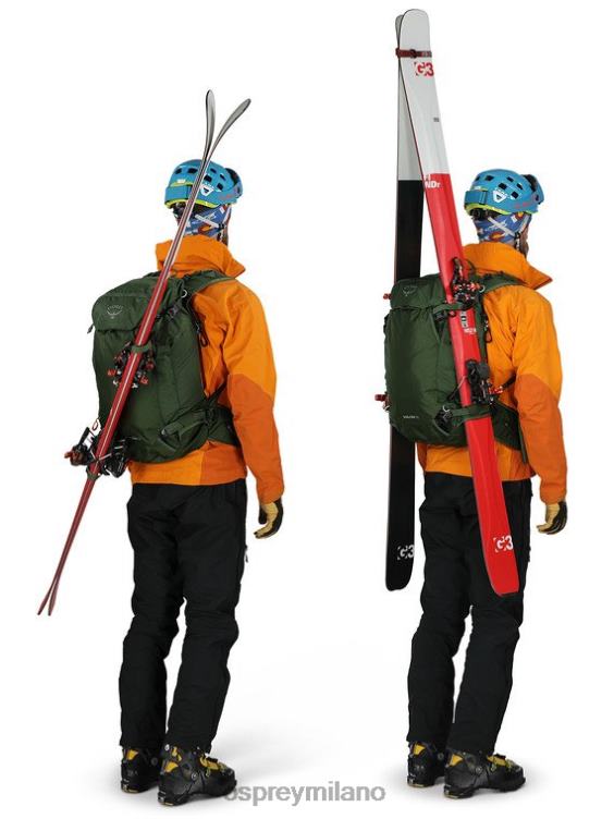 verde muschio soelden 32 sci fuoripista e snowboard | turismo leggero Osprey uomini J82N2448 zaino