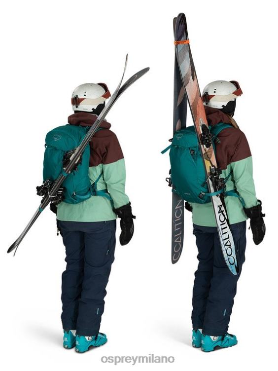 verde verderame sopris 20 sci e snowboard | turismo leggero Osprey donne J82N2455 zaino