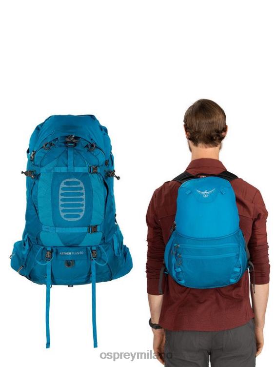 axo verde etere più 60 zaino in spalla Osprey uomini J82N267 zaino