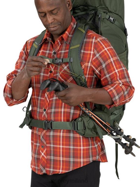 bonsai verde Kestrel 58 zaino in spalla Osprey unisex J82N256 zaino