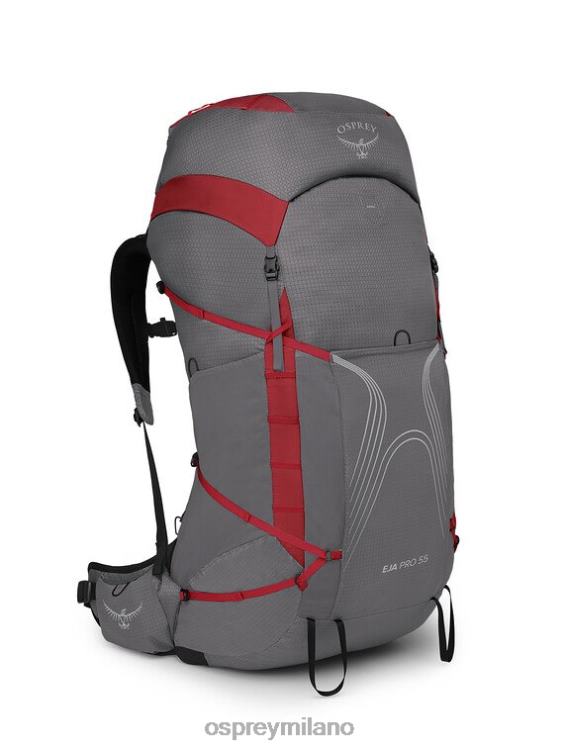 dale grigio poinsettia rosso eja pro 55 zaino in spalla Osprey unisex J82N233 zaino