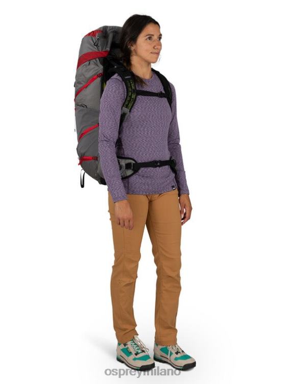 dale grigio poinsettia rosso eja pro 55 zaino in spalla Osprey unisex J82N233 zaino