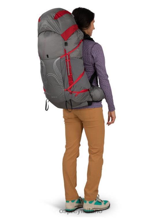 dale grigio poinsettia rosso eja pro 55 zaino in spalla Osprey unisex J82N233 zaino