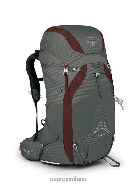 grigio nuvola eja 58 zaino in spalla ultraleggero Osprey donne J82N232 zaino