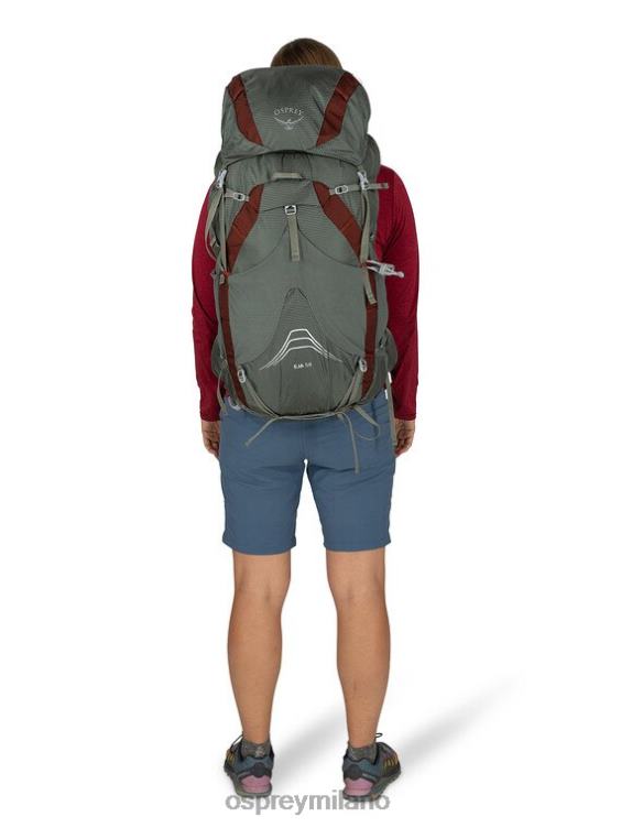 grigio nuvola eja 58 zaino in spalla ultraleggero Osprey donne J82N232 zaino