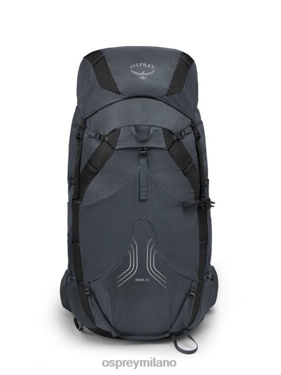 grigio tungsteno exos 58 zaino in spalla ultraleggero Osprey uomini J82N224 zaino
