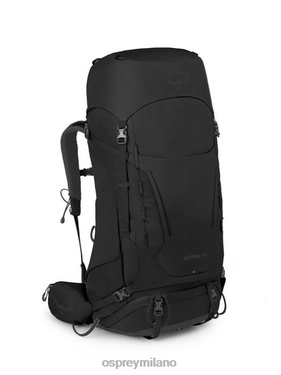 nero Kestrel 58 zaino in spalla Osprey unisex J82N255 zaino