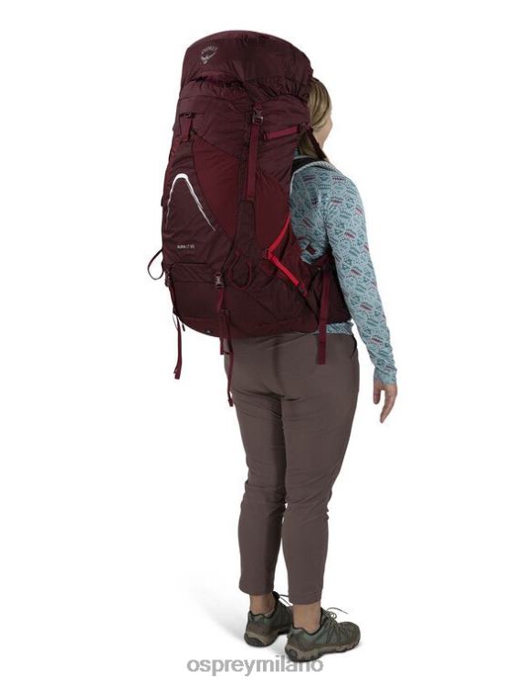 nero aura ag lt 65 zaino in spalla Osprey donne J82N29 zaino
