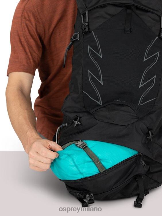 nero invisibile talon 44 zaino in spalla | escursionismo | multisport Osprey uomini J82N227 zaino