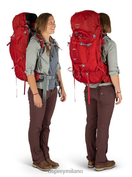 rosso corniola ariel plus 70 zaino in spalla Osprey donne J82N291 zaino