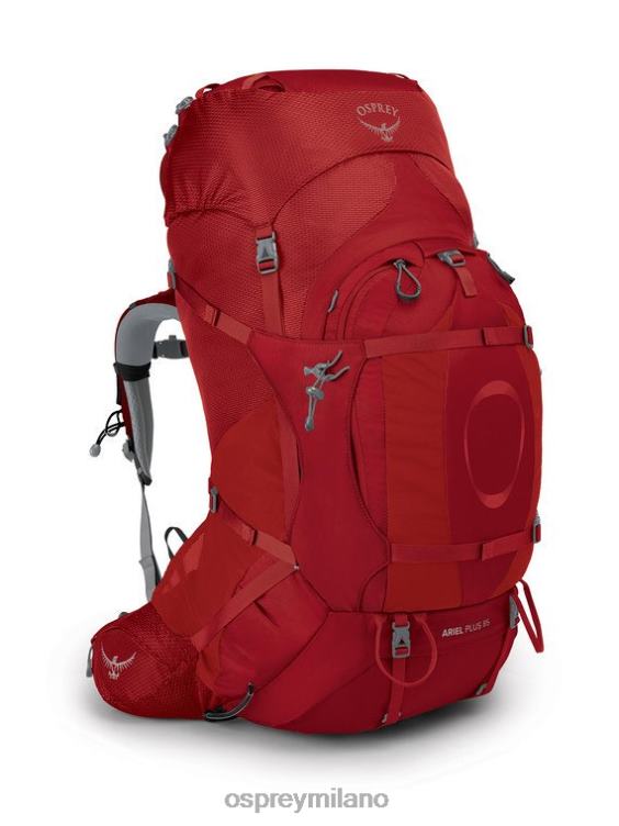 rosso corniola ariel plus 85 zaino in spalla Osprey donne J82N294 zaino