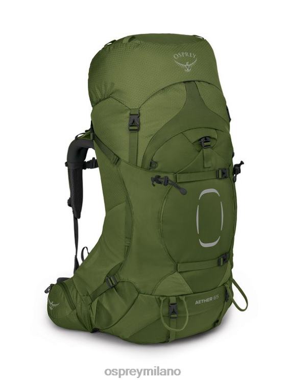 senape all'aglio verde etere 65 zaino in spalla Osprey uomini J82N273 zaino