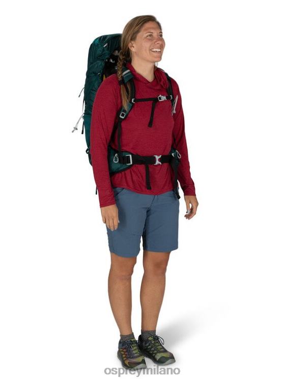 verde acqua profondo eja 48 zaino in spalla ultraleggero Osprey donne J82N229 zaino